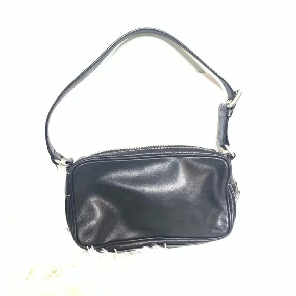 Michael Kors Black leather petite shoulder bag - Picture 2 of 12